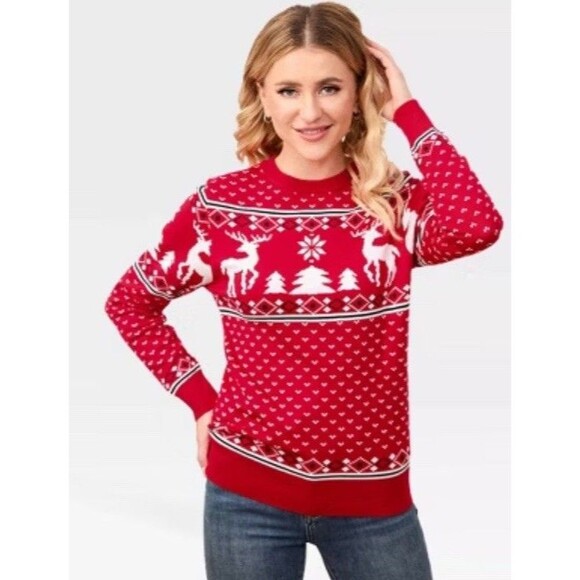 Women’s  Long Sleeve Ugly Sweater Pull Over Size XL  Christmas Holiday - Picture 1 of 7